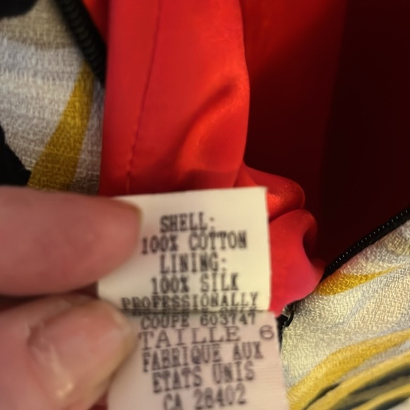 Mica dress all natural fabrics and beautiful design, vintage, size 6 - Picture 7 of 7